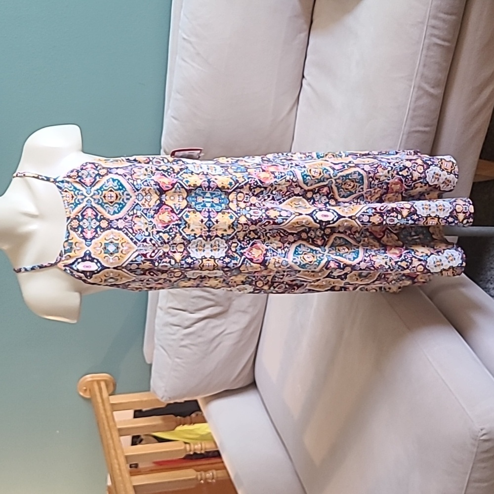 Mossimo Multicolor Patterned Women's  Halter Dress - Picture 5 of 8